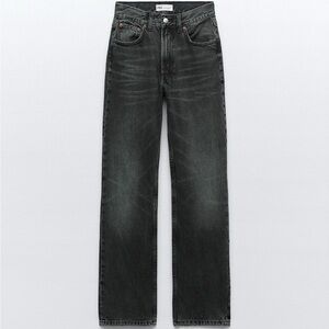 Zara TRF Straight Leg Jean with High Waist